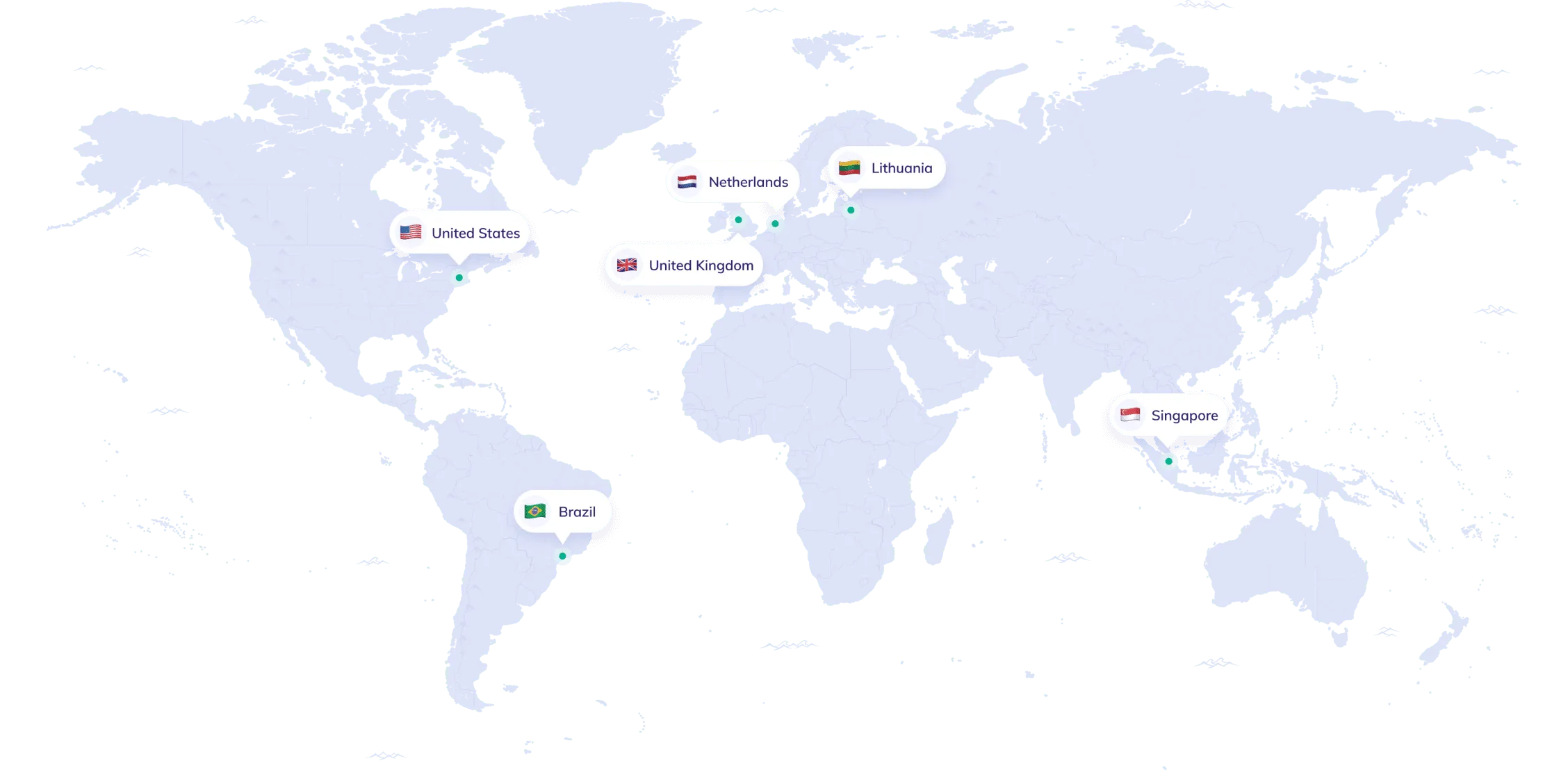Сервери по всьому світу
