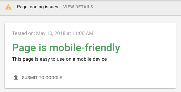 Тест Google для определения дружелюбности сайта к мобильным
