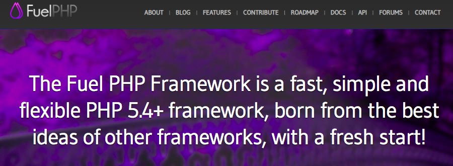 Начальная страница Fuel PHP Framework