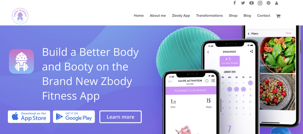  ZBody Fitness Inc. - Сайт с Онлайн-Курсами по Фитнесу