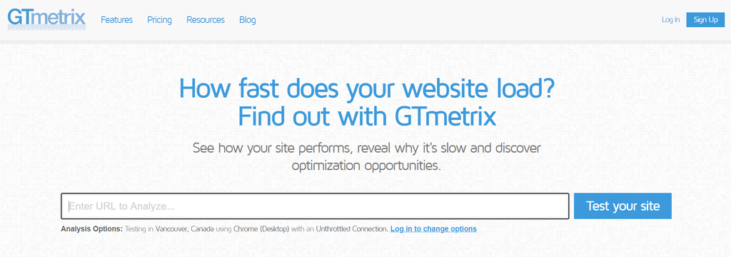 Скриншот Сайта GTmetrix